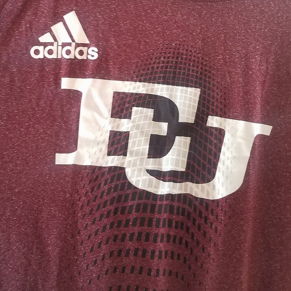 Adidas Mens 2XL Like New University Shirt Maroon - Picture 2 of 5